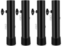 Conjunto De 4 Extensões Multiuso Aço Para Pés Mesa, Elevadores Ergonômicos E Resistentes Para Churrasqueiras De Camping