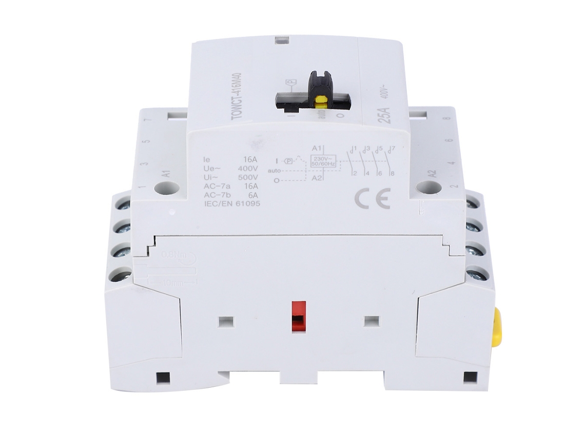 Laxiscreed Contactor De Ar Condicionado Doméstico Com Interruptor Manual Para Trilho De 35mm