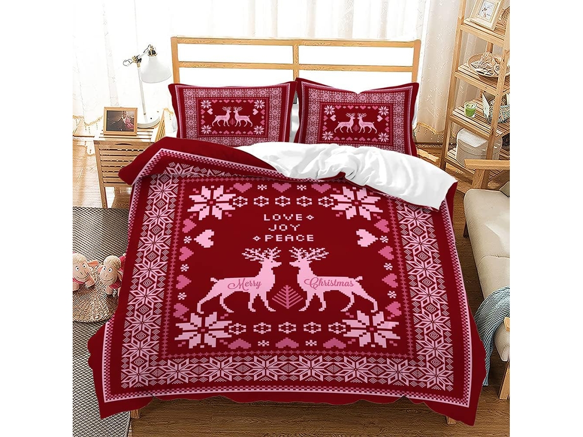 Capa de Edredom com Decoração Quarto P em Microfibra Fronha 140x200cm
