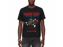 Rockinstone Silence Of The Lambs Movie Silence Hannibal Cell Black Adult T-shirt Size:l