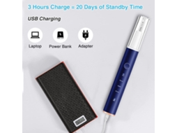 Irrigador Oral Portátil Azul Ipx7 4 Modos 4 Jatos Usb c Limpeza Detritos Alimentares ZYBLSSBB