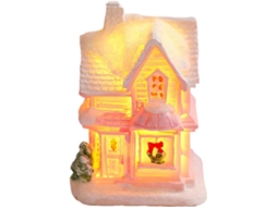 Casinha De Festa Infantil Iluminada Com Led - Decoração Para Ambientes Internos E Externos - Material: Resina