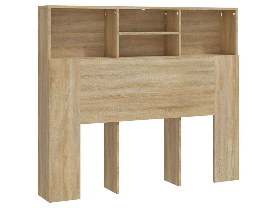 Cabeceira com guarda-roupa MAISON EXCLUSIVE em Cor Carvalho Sonoma (120x19x103,5 cm)