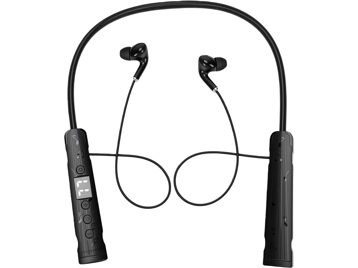 Fones De Ouvido Com Faixa Para Pescoço Licaevey, Cancelamento De Ruído Enc, Visor Digital Para Esportes Preto