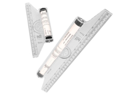 Régua De Desenho Multifuncional Canight De 2 Peças, Régua De Rolo