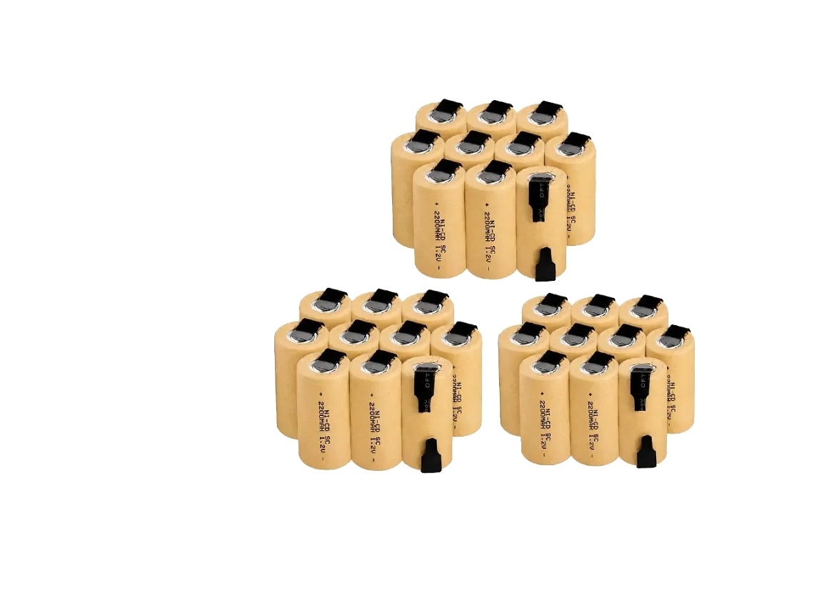 Bateria Recarregável, Capacidade De 2800mah, Compatível Com Ferramentas Elétricas, 30pcs, 1.2v-e
