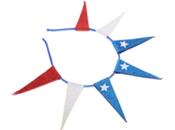 Tiara Do Dia Da Independência Com Estrelas, Tecido, Adulto