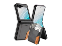 Capa De Celular De Couro Com Flip Magnético E Costura Rfid N.bekus P3