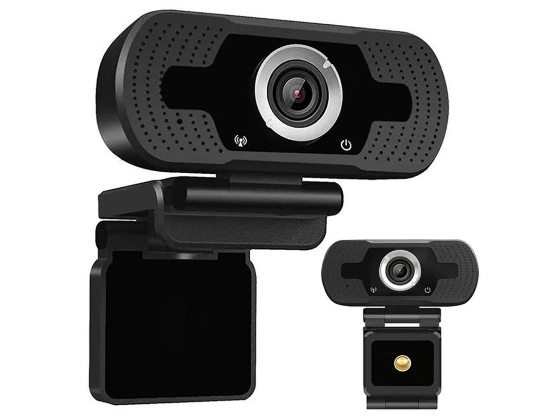 Webcam 1080p Para Computador/laptop. Inclui Câmera Grande Angular Full Hd E Microfone Integrado. Compatível Com Todas As Plataformas .