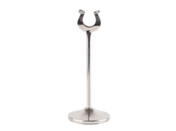 Suporte de Número de Mesa em Aço Inoxidável U | S/MARCA