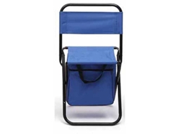 Cadeira Dobrável Para Acampamento Ao Ar Livre, Cadeira Dobrável Portátil Com Encosto, Cadeira De Lazer Para Pesca Com Bolsa Slowmoose (azul)