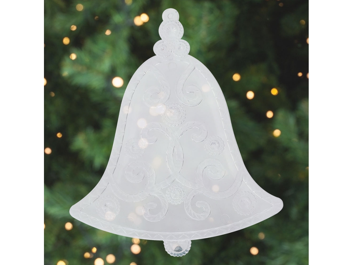 Laxiscreed Pack 12 Ornamentos De Sino Em Acrílico Transparente Para Decorações Natalícias