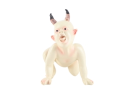 Estátua de resina de fantasma assustador de Halloween da Mali Boneca para decoração de casa. Maligna e atônita.