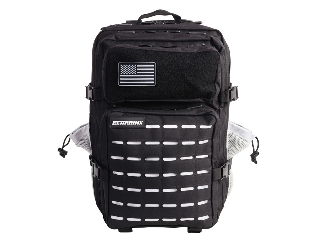Mochila de Viagem ELITRAINX V2 45L Preto e Branco (50x30x30 cm - 45L)