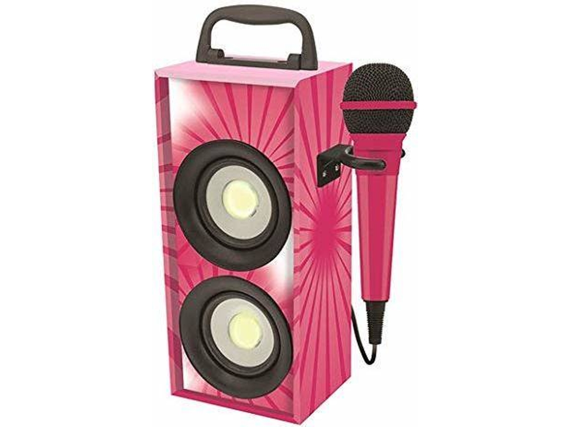 Coluna Karaoke LEXIBOOK Rosa (4 W - Bluetooth)