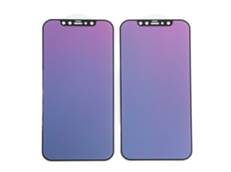 2 Pcs Protetor de Tela Anti visão Indiscreta Anti luz Azul Vidro Temperado Gradiente para Iphone 12 6.1in