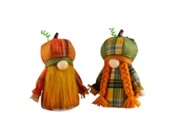Laxiscreed Pack De 2 Bonecos De Ação Para Decoração De Outono Com Chapéus De Abóbora E Sábado