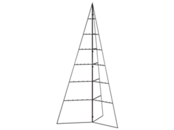 Metal Christmas Tree, Metal Christmas Trees Vidaxl Preto Aço (140 Cm)