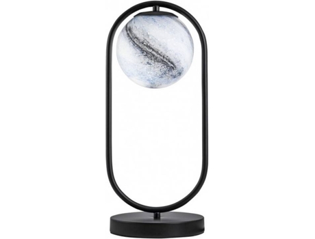 Candeeiro de Mesa  Palestra (Preto - E27 - Máx. 60W - Vidro - Metal)