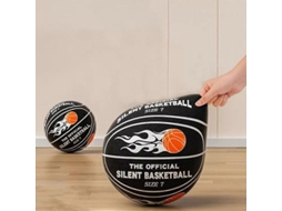Balón De Basquetebol Silencioso Handleshh Espuma Interior 24cm Preto Tamanho 7 24 Cm Bola Preta Número 7