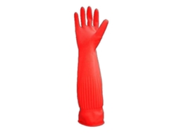 Luvas De Limpeza Cozinha Impermeáveis​​ Manga Comprida, Luvas De Látex Borracha Para Lavar Louça, Tamanho 38/45 Cm
