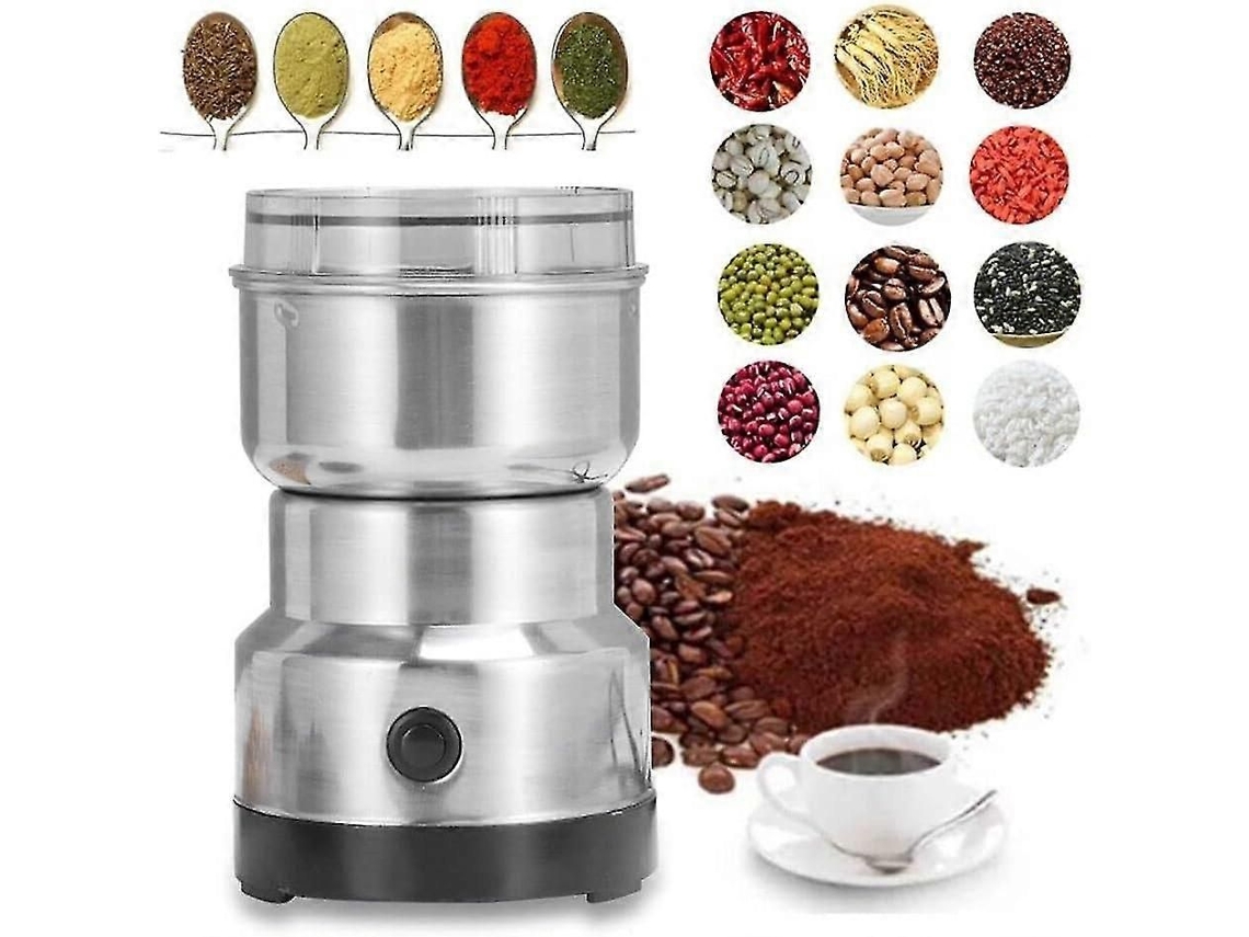 Moinho de Grãos Elétrico Mini Moedor Café Especiarias 10s Fast Multifunction Smash Machine Grã os Secos para Sementes Es GOKOCO