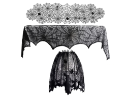 3 Peças De Abajur De Renda Para Decorações De Halloween Allinless