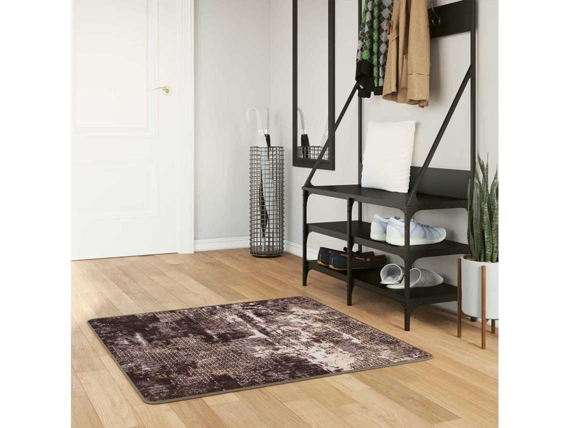 Vidaxl Passadeira Marsa Preto 100 X 100 Cm Poliéster E Pvc