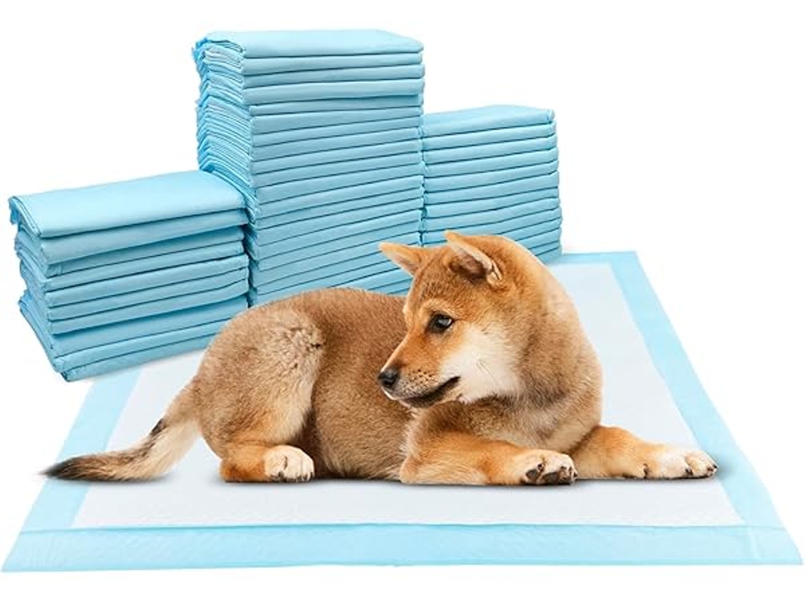 Tapetes Higiênicos Para Animais De Estimação, 50 Unidades, 45 × 60 Cm, Treinamento, À Prova De Fugas, Cinco Camadas Secagem Rápida, Ergon...