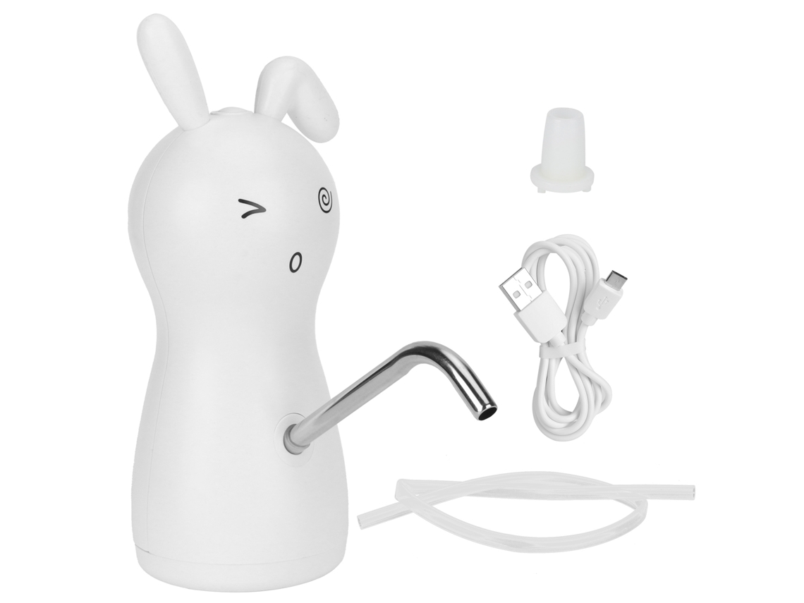 Dispenser de Água Elétrico Portátil Usb 450ml 4.5l 18.9l Bomba de Galão Forma Coelho | S/MARCA