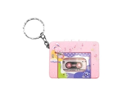 Player de Cassete Retro Mini com Chaveiro Design Compacto | S/MARCA