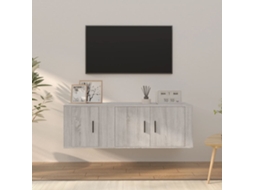 Vidaxl Conjunto Móveis De Tv 2 Pcs Madeira Processada Sonoma Cinza