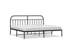 Bed Frame, Bed Frames Vidaxl Preto Aço (193 X 203 Cm)