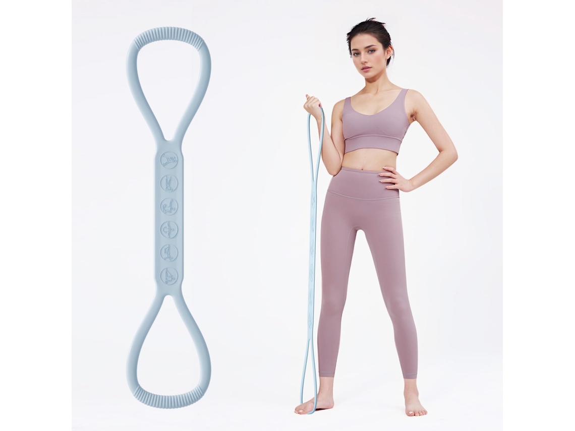 Faixa Elástica de Resistência AQUAFORGE com 2 Níveis 11 Kg 7 11 Kg para Reabilitação, Treino de Força, Braços, Costas e Ombros