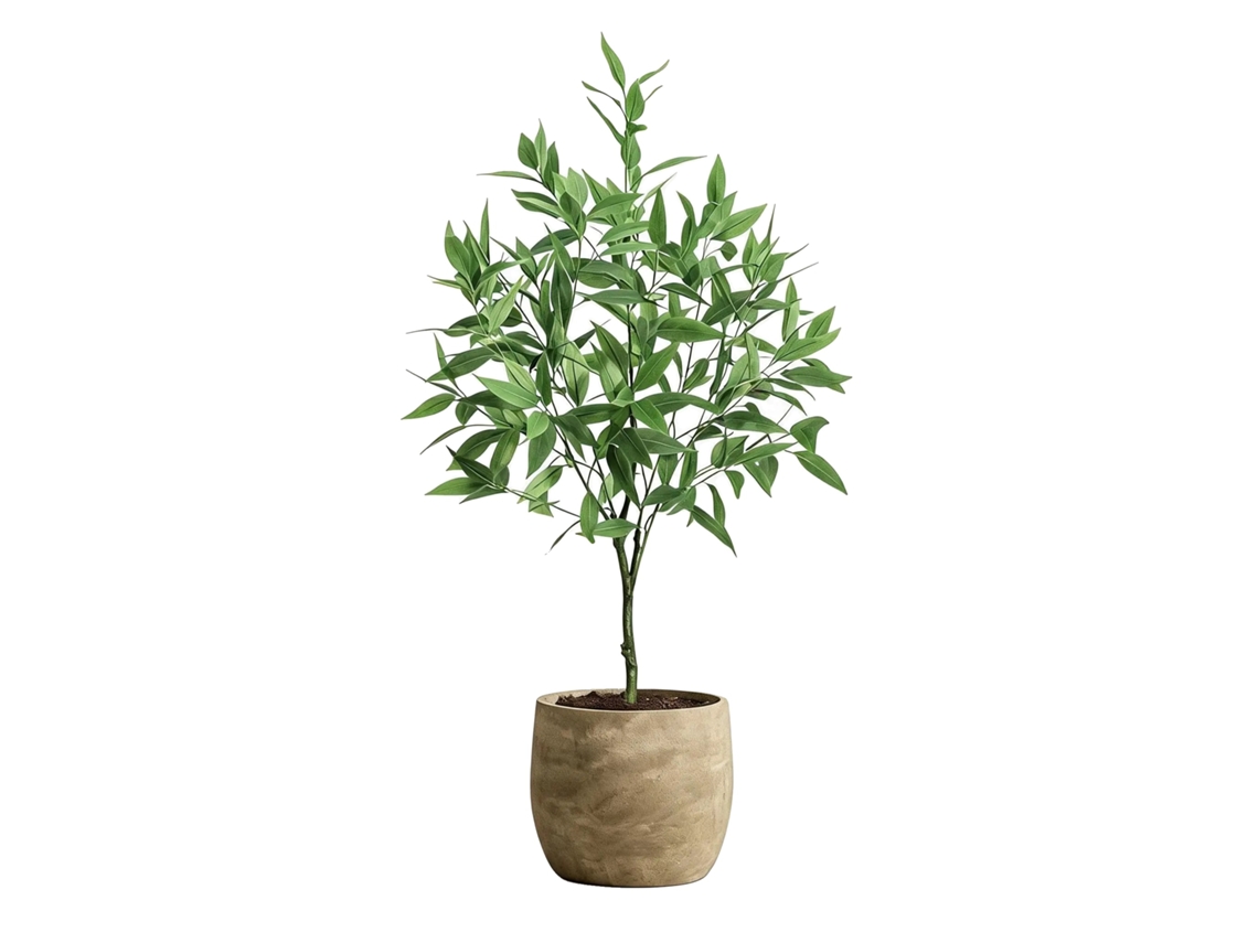 Árvore De Eucalipto Artificial, Design Realista, Fácil De Cuidar, 90cm