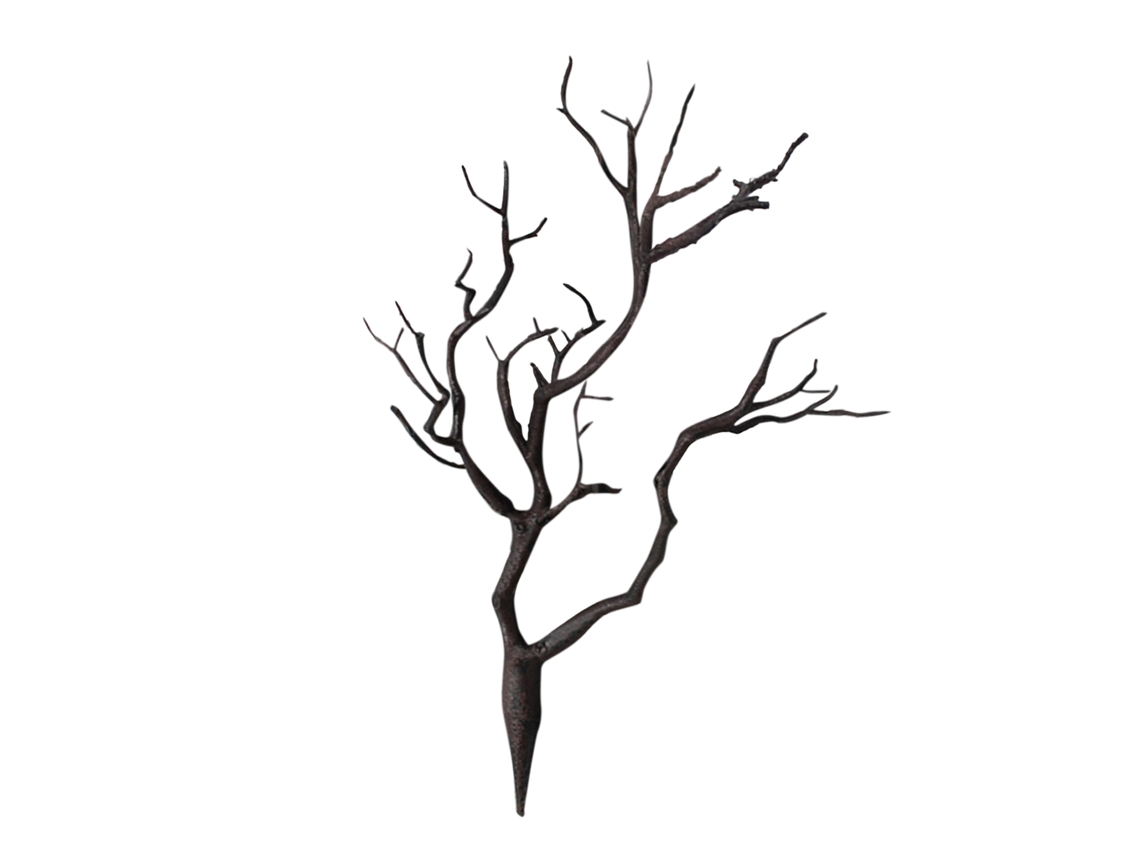 Planta Artificial Castanho Escuro com Ramos de Coral LAXISCREED