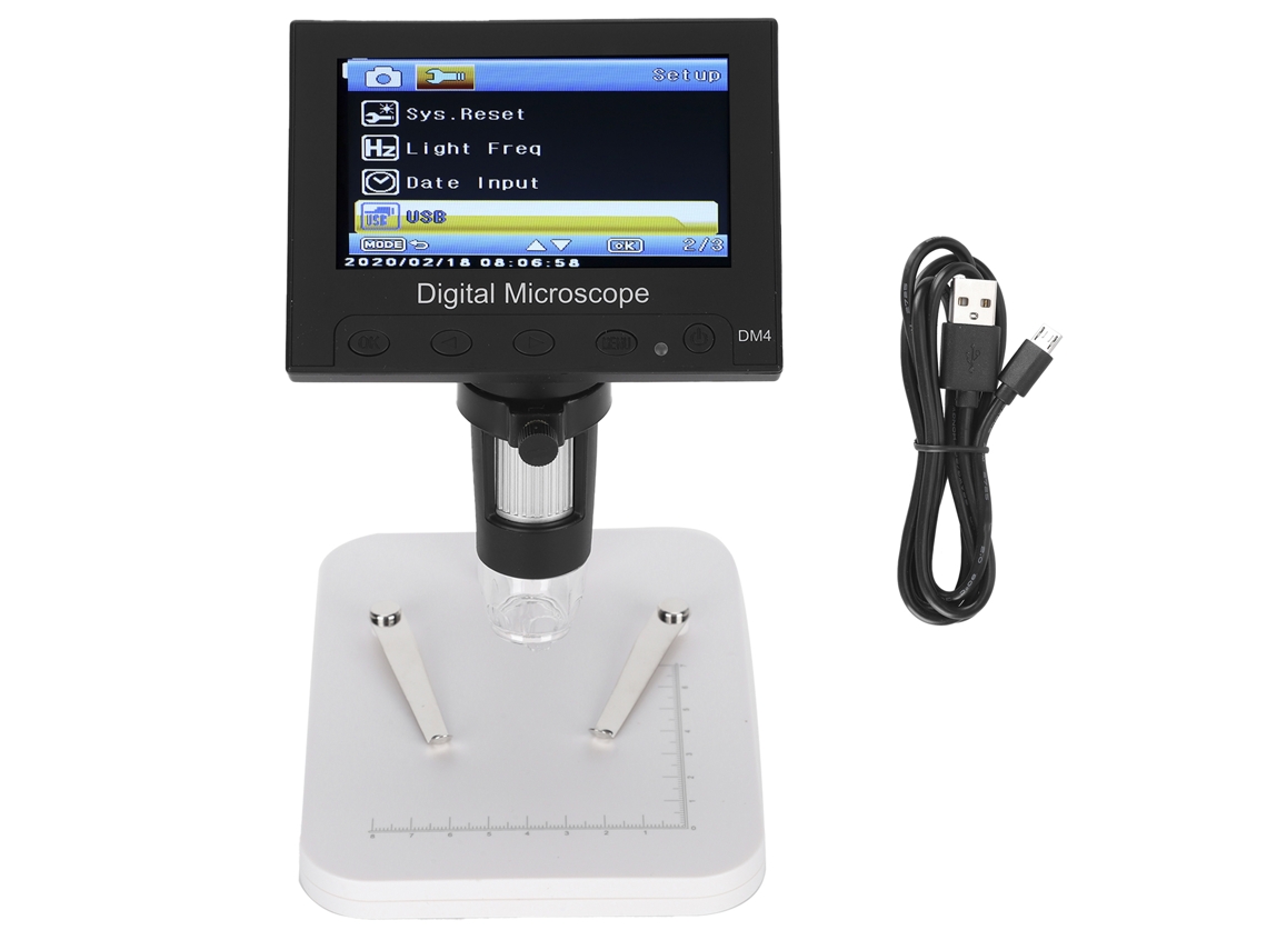 Yncm-microscópio Eletrônico Digital Usb De 4.3 Polegadas E 2mp