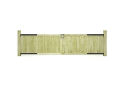 Vidaxl Portões De Jardim 2 Pcs 300x75 Cm Pinho Impregnado