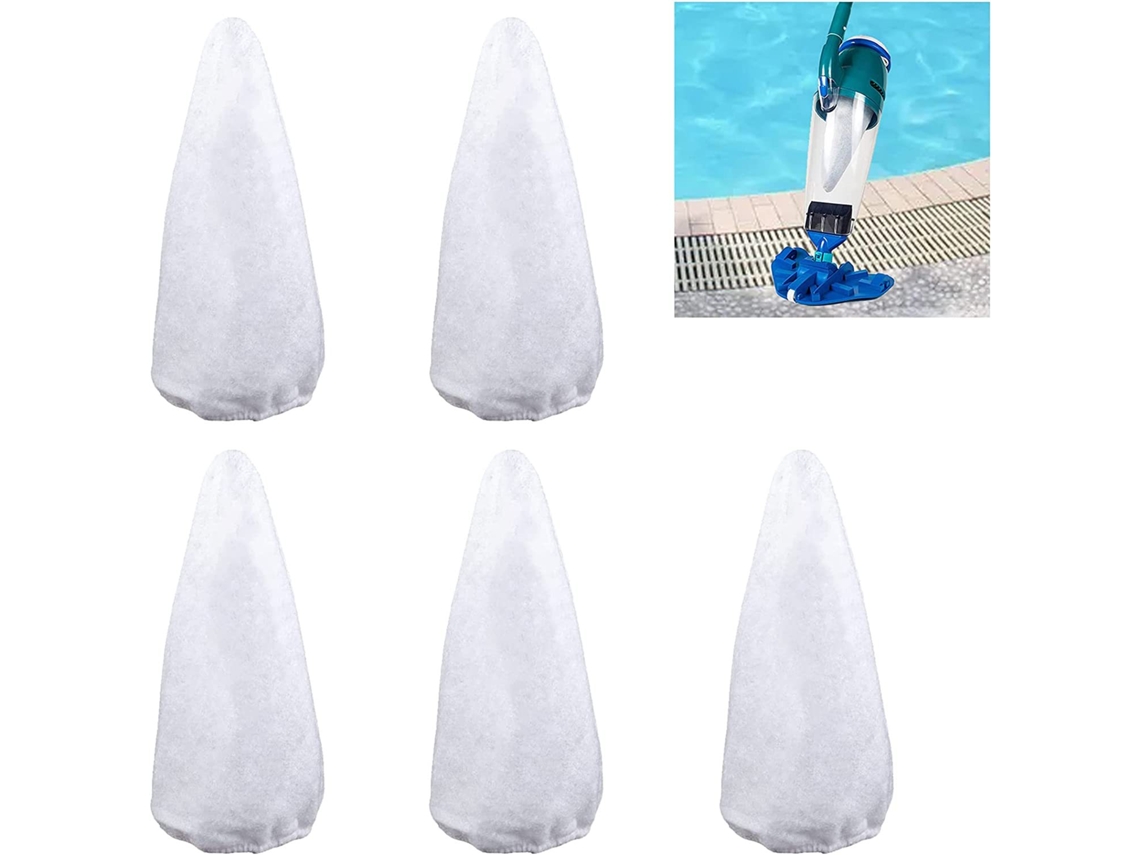5 Peças de Sacos Filtrantes AQUAFORGE para Robô lavável instalação simples