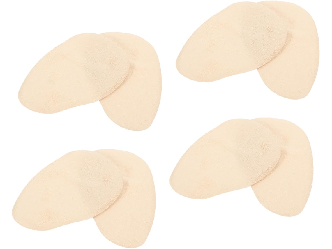 Packove 4-pares De Palmilhas Silicone Antiderrapantes Para A Parte Frontal Do Pé E Calcanhar, Respiráveis, Para Sapatos