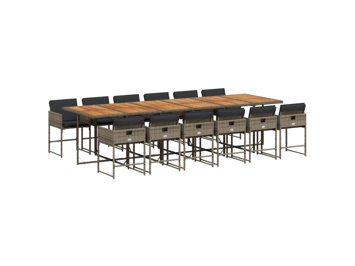Garden Dining Set, Garden Dining Sets Vidaxl Cinzeto Rattan / Vime (n/a)