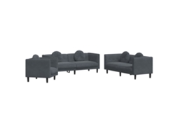 Sofa Set, Sofa Sets Vidaxl Cinzeto Veludo (n/a)