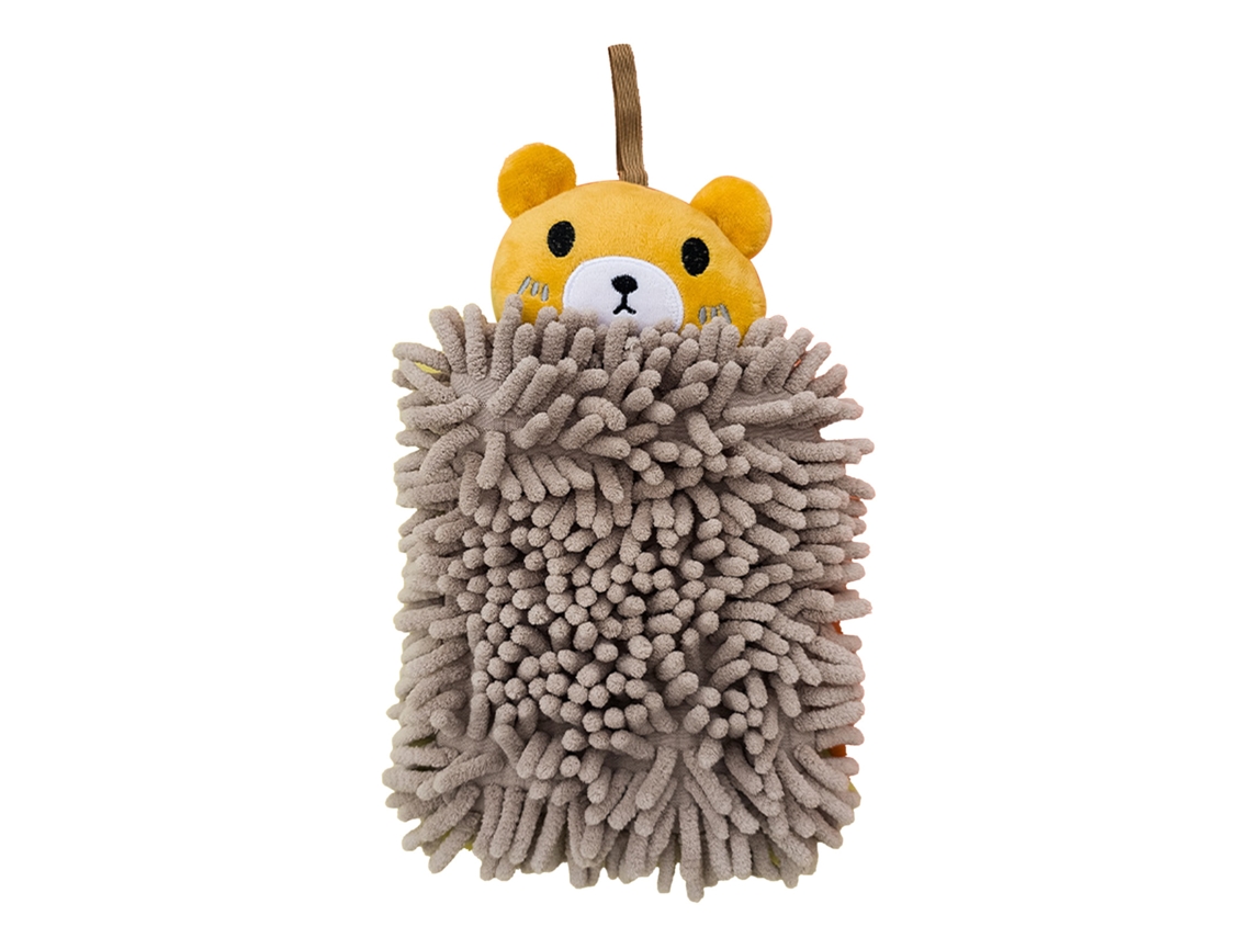 Toalha de Mão Microfibra Pendurada, Desenho de Urso, Cozinha e Banheiro S/MARCA