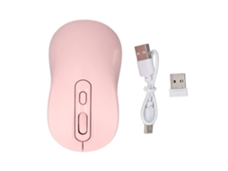 Aetheria mouse Sem Fio Bluetooth 2.4ghz Recarregável Silencioso Portátil para Tablet Laptop Rosa