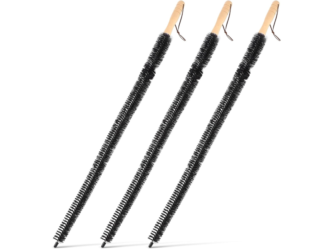 Conjunto De 3 Escovas Longas E Flexíveis Para Radiadores Com Cabo
