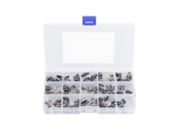 Kit De 215 Peças De Capacitores Eletrolíticos De Alumínio 0.1uf-330uf Para Rádio E Tv