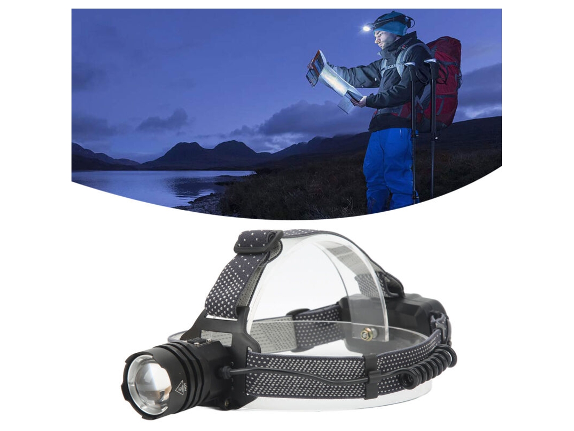 Óculos de leitura com luz LED BRILVIBERA, faixa de cabeça, lupa iluminada