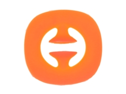 Ats brinquedo de Silicone de Agarre com Ventosa para Adultos Alivio de Estresse e Ansiedade Laranja