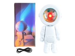 Luminária Robô Astronauta Romântica Com Projetor De Luz Led Para Quarto, Transmissão Ao Vivo, Decoração Festas E Ambientes Externo Aquaforge