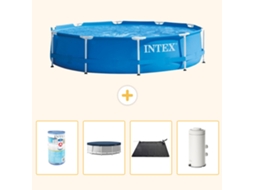 Intex Piscina Com Estrutura Redonda - 366x76 Cm - 5-peças S168